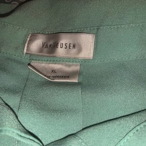 Long Sleeve 3/4 button down blouse. Van Heusen